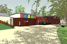 New building entrance